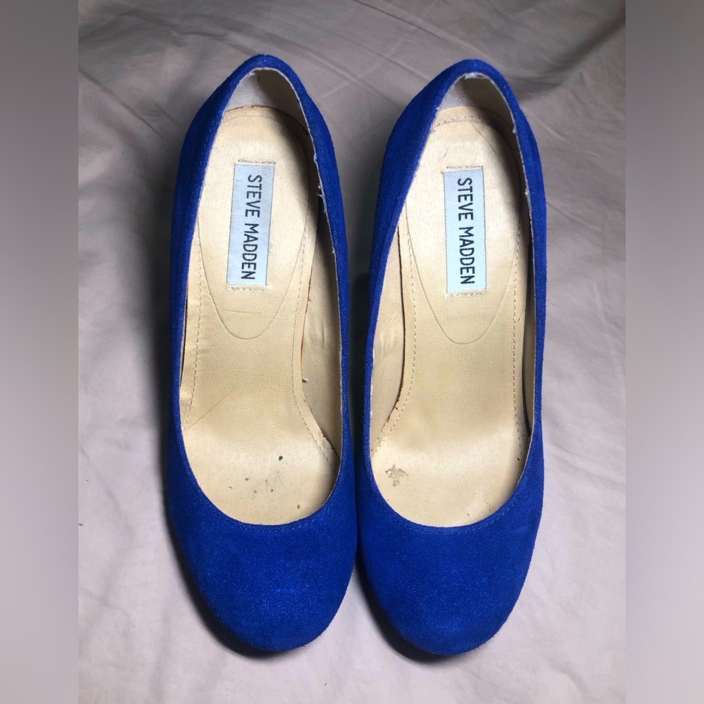 Blue suede shoes